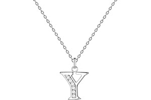 cotigo-Collar Letra Inicial Acero inoxidable con Piedra de Circonita Brillantes-Collar Mujer con Colgante de Letra A-Z - Colgante Inicial de Nombre-Regalo para Mujer, Dia de Madre