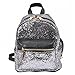Produktbild Yolease PU Leder Bling Rucksack Tasche Pailletten Schulranzen Jugendliche Frauen Rucksack, Damen, Silber