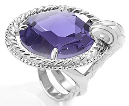 Just Cavalli Anillo Just Queen Plateado / Morado 14