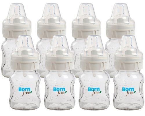 Born Free Baby Products Wide Neck Glass Bottle, 5 OZ