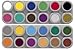 Grimas(R) Palette (24 colours, waterbased) - Standard Colours inc. Gold & Silver