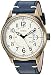 Produktbild Guess Men's Stainless Steel Leather Classic Watch, Color Blue/Gold-Tone (Model: U1102G2)