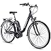 Produktbild CHRISSON 28 Zoll Damen Trekking- und City-E-Bike - E-Cassiopea schwarz - Elektro Fahrrad Damen - 7G Shimano Nexus Nabenschaltung - Pedelec mit Bosch Mittelmotor Active Line 250W 40Nm, Rücktritt