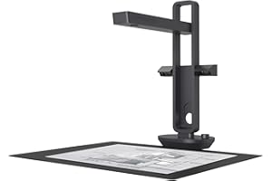 CZUR Aura Pro Scanner per Documenti, Scanner per Libri Document Camera Scanner Portatile ad Alta Definizione Formato Scanner A3&A4 con 14 MP AI Tecnologia OCR 180+ Lingue per Windows Mac