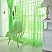 Ouneed Fashion 2 PCS Pure Color Tulle Door Window Curtain Drape Panel Sheer Scarf Valances (Green)