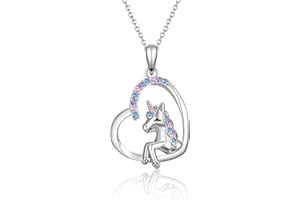 VOSAP Unicorn Gifts for Girls, Unicorn Necklace Gifts for Girls, Unicorn Jewellery for Girls Daughter Niece Granddaughter on Birthday Christmas
