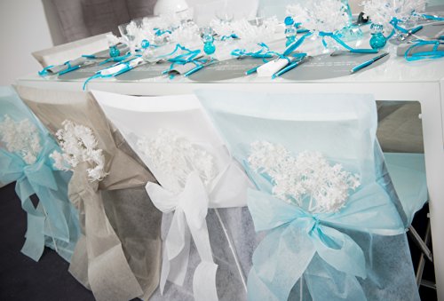 Stuhlhussen Vlies weiß Einweghussen für Hochzeit, Party und Event 10 Stück Palandi® - 3