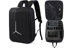 LiLiTok Travel Backpack for DJI Mini 4 pro, Backpack for Mini 4 pro Drone and RC-N2 / RC 2 Storage Bag Shockproof Black(36x26x11.5cm)