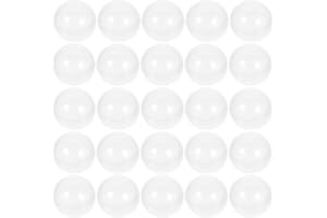 HOMSFOU Lotteriekugeln Kunststoff Hohle Bingo-Kugeln 50 Stück 45 Mm Transparente Tombola-Kugeln Runde Verkaufsautomaten-Spielbälle Requisiten Für Party
