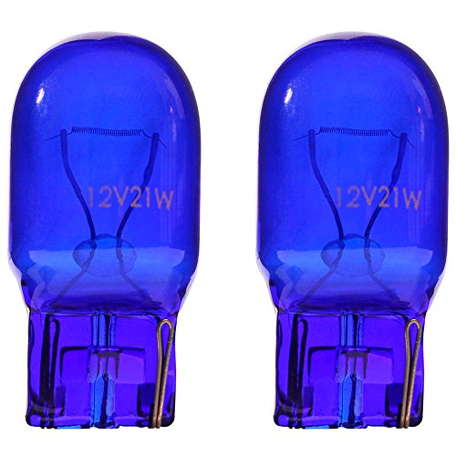 AutoStyle EU0524 Xenon-Look lampade alogene T20 Doublethread, 21/5 W, Bianca/Blu, Set da 2 Pezzi