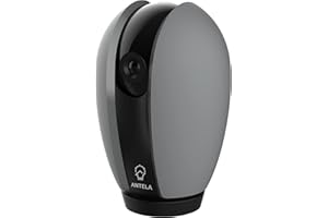 ANTELA Überwachungskamera WLAN IP Kamera Innen 1080P, WiFi Kamera mit Nachtsicht, Kompatibel mit Alexa & Google Assistant, Bewegungserkennung, SD Kartenslot, 2-Wege-Audio, Grau