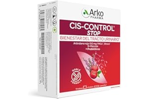 Arkopharma Ciscontrol Stop 15 Sobres Con Probióticos, Bienestar Urinario y Cistitis, Acción en 5 Días, Arándano Rojo, D-manosa, Brezo