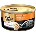 Sheba Deluxe Premium Adult (1+ Years) Wet Cat Food, Succulent Chicken Breast in Gravy, 85 g Can, High-moisture gravy cat food