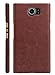 Price comparison product image Fettion Blackberry Priv Case, [Thin Fit] Ultra Slim Lightweight PU Leather Phone Case Cover for Blackberry Priv Smartphone (Leather Cover Brown)