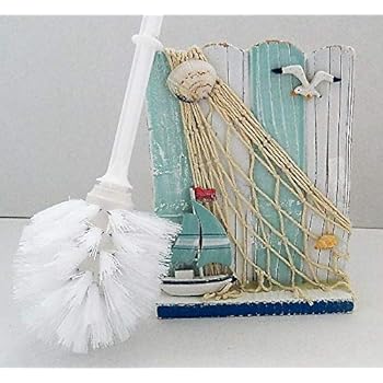 SEASHELL SEASHORE NAUTICAL TOILET BRUSH & HOLDER: Amazon.co.uk: Kitchen ...