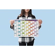 2025 Planner Full Year Colour A3 Home Office Work Wall Calendar A3 JAN - DEC (Portrait