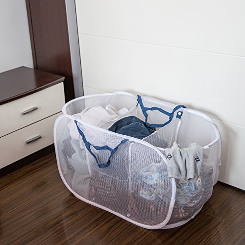 Große zusammenklappbare Aufbewahrungs Klassifikation Mesh Wäschekorb 30 von 15,5 von 15,5 in in - 2