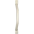 Aidapt White Safety Outdoor Indoor Offset 18" (459mm) Easy Grip Coated Steel Grab Bar Rail Support Aid