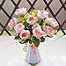 Produktbild DSAAA Kunstblumen Seidenblume rose gewebte home Hochzeit Dekorationen Vase künstliche Blume,Rosa b