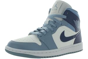 Jordan Womens WMNS Air Jordan 1 Mid DV2229 300 Washed Teal - Size, Sail/Diffused Blue-blue Grey, 5.5 UK
