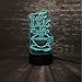 Produktbild Raumdekoration Lampe 3D Led Nachtlicht Coffee Shop Dekoration Glühbirne Liebe Kaffee Usb Licht Schlaf Licht 7 Farbe Für Usb Touch Basis Illusion Geschenk Spielzeug