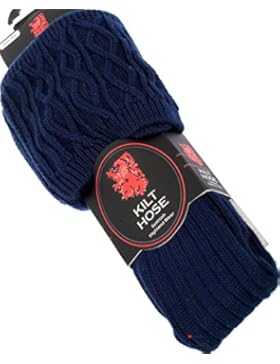 Kilt Hose Socken Plain Navy Option UK 6 - 9 US 39-43