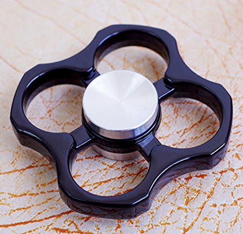 Hand Spinner Toy, Zinc alloy High Speed EDC Office Toy Triangle Tri-Spinner Fidget Toy for Stress and Anxiety Relief (Black) Hand Spinner Toy, Zinc alloy High Speed EDC Office Toy Triangle Tri-Spinner Fidget Toy for Stress and Anxiety Relief (Black)