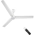 atomberg Renesa 1400mm BLDC Ceiling Fan with Remote Control | BEE 5 star Rated Energy Efficient Ceiling Fan | High Air Delivery with LED Indicators | 2+1 Year Warranty (Gloss White)