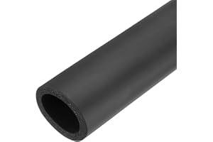 QUARKZMAN Tubo de Aislamiento de Espuma para Tuberías Aislamiento de Tuberías 40mm (1 9/16") ID 50mm OD 20" Preservación del Calor para Soporte de Agarre de Manija, Negro