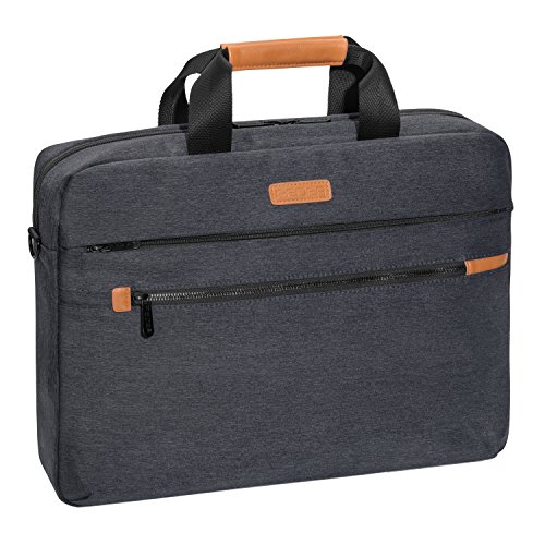PEDEA Laptoptasche Elegance Pro Umh  ngetasche Schultertasche Messenger Tasche f  r Notebooks bis 15 6 Zoll  39 6cm  inkl  Tablet-PC Fach bis 10 1 Zol
