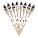 Produktbild Hillfield® 12 x Gartenfackel Bambus Bambusfackel Garten Fackel mit Sturmverschluss Dochtschutz Gartenfackeln 90cm (12 Stück, Natur)