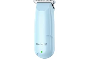 SweetLF Body Mini Trimmer, Electric Hair Trimmer, Rechargeable, Cordless, Gentle Body Hair Removal, Face & Body Grooming Kit, Blue