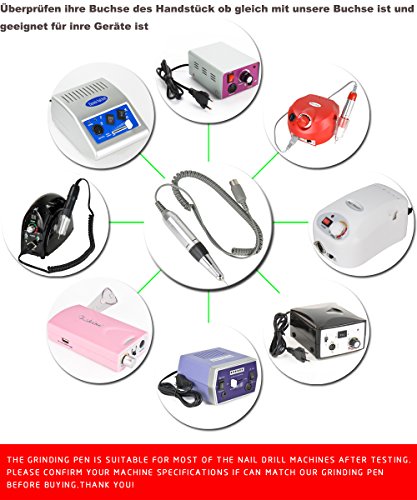 Ersatz Handstück für Fußpflegegeräte Nagelfräser Bauteil Zubehör Nagelfeile Griff Neu - 5