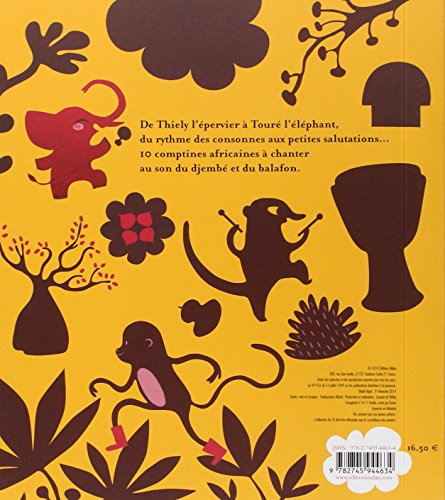Book's Cover of Mes comptines d'Afrique + CD