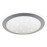 Wofi ACTION by 912101066340 A Deckenleuchte, Metall, 11 W, Integriert, weiß, 34 x 34 x 8.5 cm