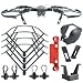 Produktbild KUUQA 4er Set DJI Mavic Pro Zubehör Schutzausrüstung Kit, Inklusive Landing Gear Erweiterung, Linsenschutz Gimbal Guard, Propellerschutz und Controller Daumen Joystick Schutz-Clip