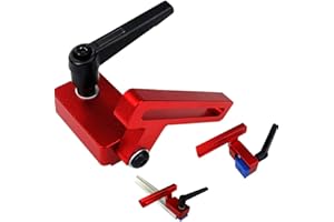 Wotendy 30 Type Miter Track Stop, T-Track Slot Miter Gauge Connector, T-Slot Miter Track Stop Sliding Miter Gauge Fence Connector Rail Retainer Chute Locator for Guide Rail for Wood