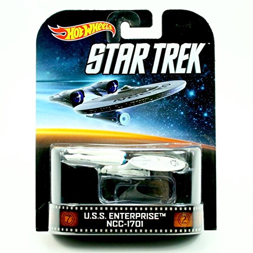 U.S.S. ENTERPRISE NCC-1701 * STAR TREK * Hot Wheels 2013 Retro Series Die Cast Vehicle