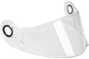 TNARRU Ronyme Lente de Visera de Casco para Cascos Integrales LS2 FF370 FF394 FF325, Transparente