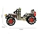 YIXIN Metal Build-n-Play Assemble Disassemble Vehicle Creative Construction Building Block Kit Vehicle Copter Model Building Toy For 6 Years Old + ... (Jeep)