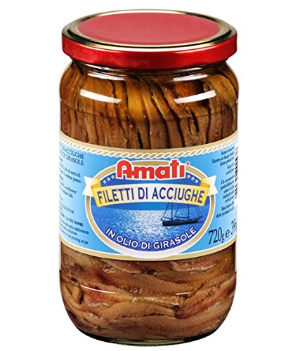 Preisvergleich Produktbild Filets von Sardellen in Sonnenblumenöl 720 g