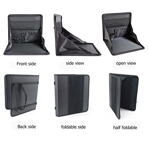 Design61 Autorücksitz Tasche Tisch Kinder Organizer für Tablet-PCs Laptops Notebooks Tisch Ablagefläche Arbeitstisch Organizer in Schwarz - 4
