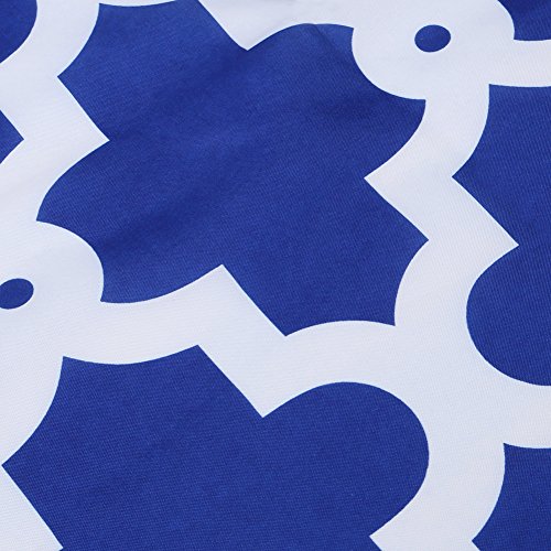 Nakital Duschvorhänge weiß Blue Top Qualität Anti-Schimmel Duschvorhang Digitaldruck inkl. 12 Duschvorhangringe für Badezimmer Art-I 180x180cm WC Zubehör Out of the - 4