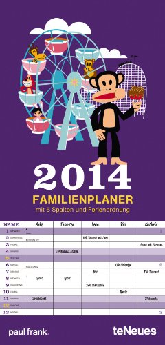 Paul Frank Familientermine 2014: Mit fünf Spalten und Stundenplan