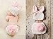 DAYAN Fashion Unisex New-born Boy Girl Crochet Knitted Baby Outfits Costume Set Photography Photo Prop-Pink Rabbit