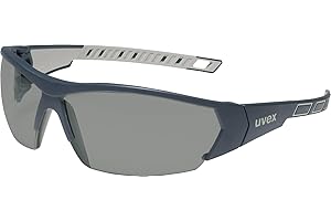 Lunettes de sécurité uvex i-Works - Approuvé Selon Les Normes en 166 &172 - Verres antibuée - Résistant aux Rayures - Produits Chimiques - Protection Solaire UV400 - Léger