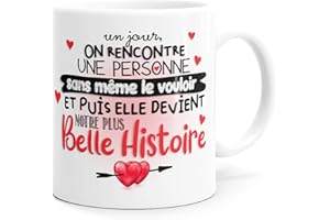 Luigi Collection Mug Amour Belle Histoire Tasse Message Humour drôle Idée Cadeau Original pour Ami Couple Amoureux Collègue Mari Femme Homme Fiancé Copain Copine Anniversaire St Valentin Noël.
