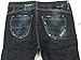 TAKE TWO "Keara Dirty Boyfriend" womens tappered jeans raw denim (navy blue)