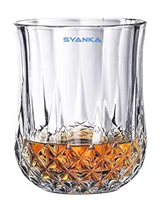 Syanka Delux Scotch and Whiskey Glasses Set of 2 (Barware for Scotch, Bourbon, Liquor and Cocktail Drinks, 320 ML)