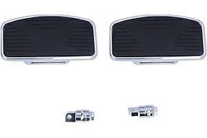 DEROR 1 Paar verstellbare hintere Beifahrer-Fußboden-Motorrad-breite Trittbrett-Fußstützen